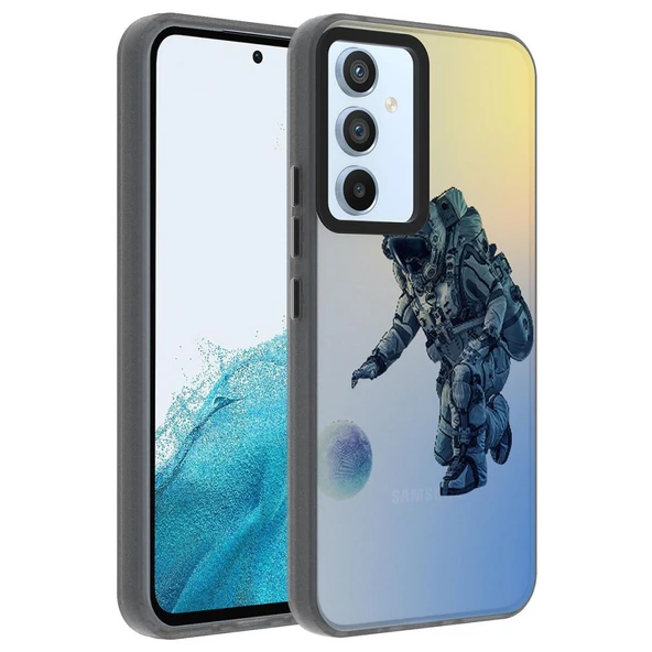 Zore Galaxy ile uyumlu A14 Kılıf Desenli Dragon Sert Kapak - 4