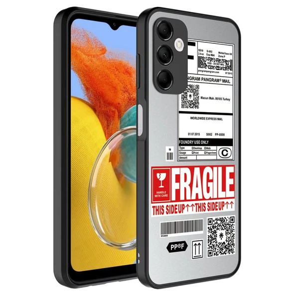 Zore Galaxy ile uyumlu M14 Kılıf Aynalı Desenli Kamera Korumalı Parlak Mirror Kapak - 6