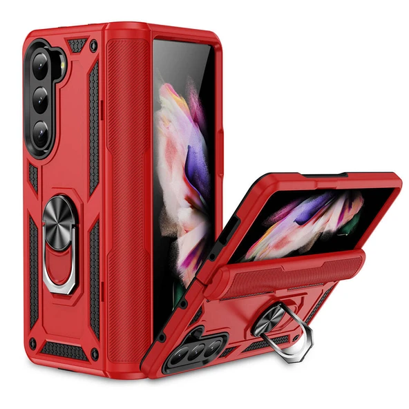 Zore Galaxy ile uyumlu Z Fold 5 Kılıf Vega Kapak - 11
