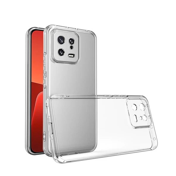 Zore Xiaomi ile uyumlu Mi 13 Kılıf Kamera Korumalı Süper Silikon Kapak - 1