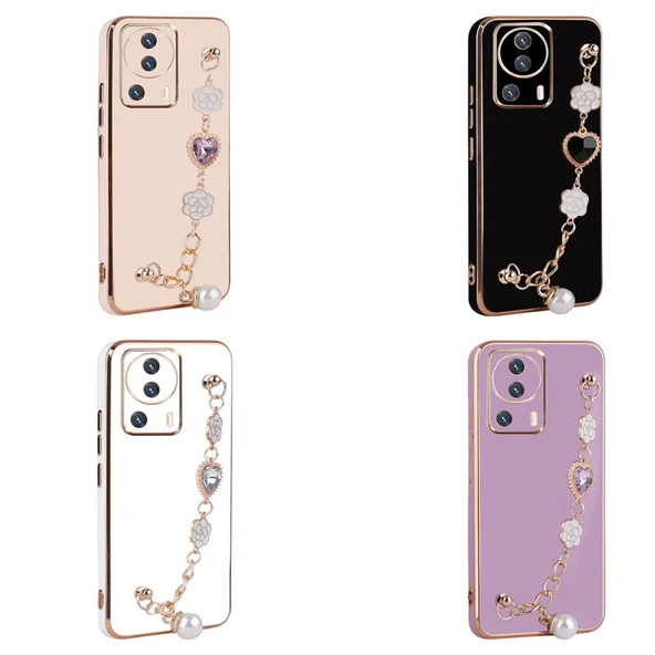 Zore Xiaomi ile uyumlu Mi 13 Lite Kılıf El Tutamaçlı Kamera Korumalı Taka Silikon Kapak - 2
