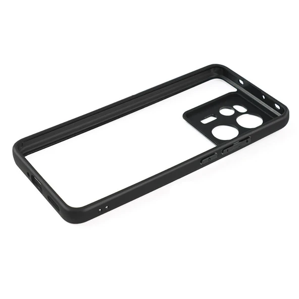 Zore Xiaomi ile uyumlu Mi 13T Pro Kılıf Kamera Korumalı Şeffaf Arka Yüzey New Roll Kapak - Resim 4