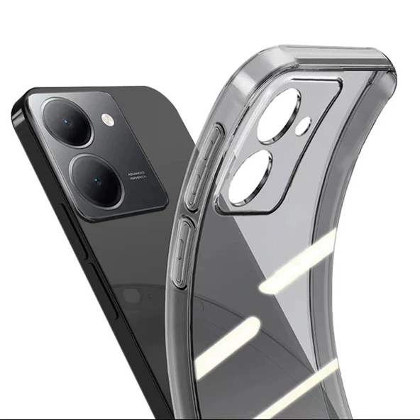 Zore Vivo ile uyumlu Y36 4G Kılıf Süper Silikon Kapak - Resim 4