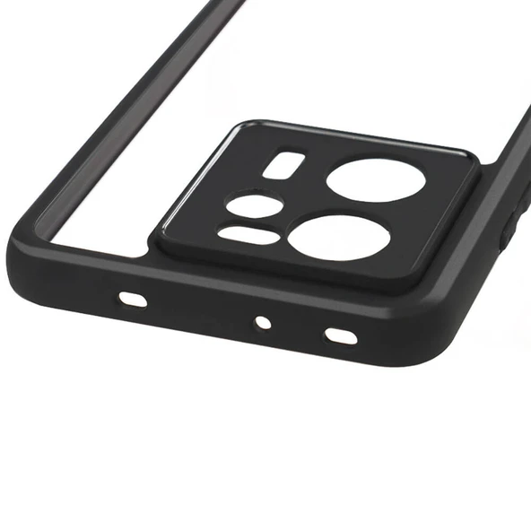 Zore Xiaomi ile uyumlu Mi 13T Pro Kılıf Kamera Korumalı Şeffaf Arka Yüzey New Roll Kapak - Resim 6