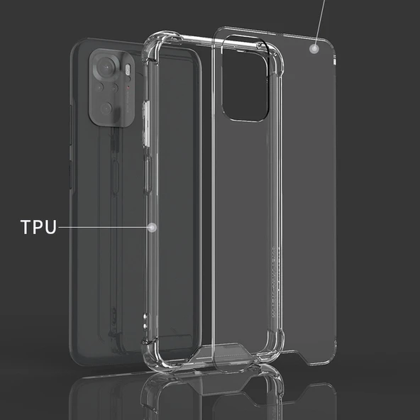Zore Xiaomi ile uyumlu Redmi Note 10 Kılıf Nitro Anti Shock Silikon - 6