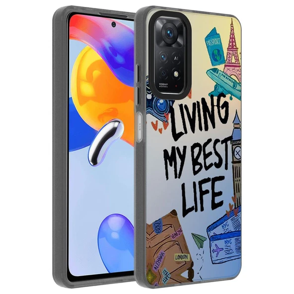 Zore Xiaomi ile uyumlu Redmi Note 12 Pro 4G Kılıf Desenli Dragon Sert Kapak - 4