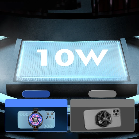 Zore N5 Magnetik Yapıştırmalı 10W TEC Soğutma Sistemli RGB Işıklı Telefon Soğutucu Fan - 8