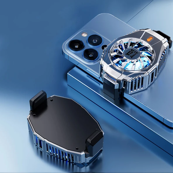 Zore N15 Gümüş Kaplama 2 Kademeli TEC Soğutma Sistemli Telefon Soğutucu Fan - 8