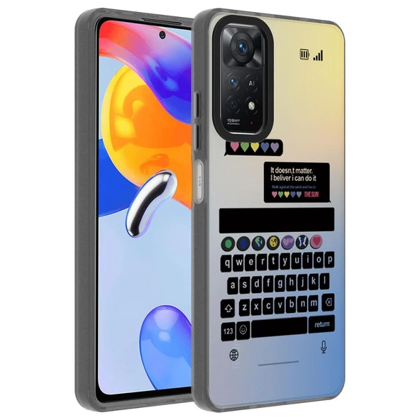 Zore Xiaomi ile uyumlu Redmi Note 12 Pro 4G Kılıf Desenli Dragon Sert Kapak - 5