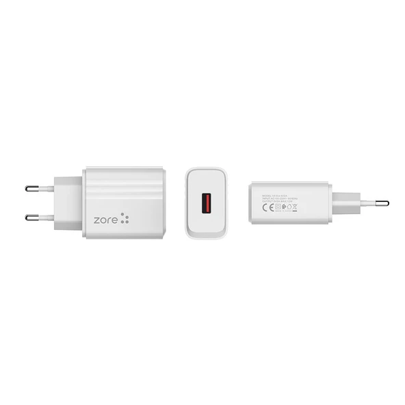 Zore Play Serisi PL1 Type-C 2in1 Seyahat Şarj Aleti 12W - 3