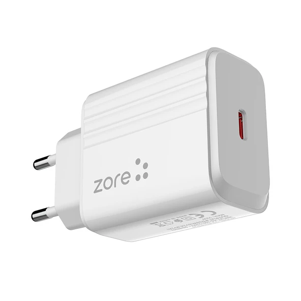 Zore Play Serisi PL2 Type-C to Lightning 2in1 PD Seyahat Şarj Aleti 20W - 5