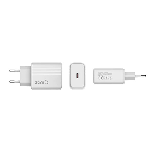 Zore Play Serisi PL2 Type-C to Lightning 2in1 PD Seyahat Şarj Aleti 20W - 3