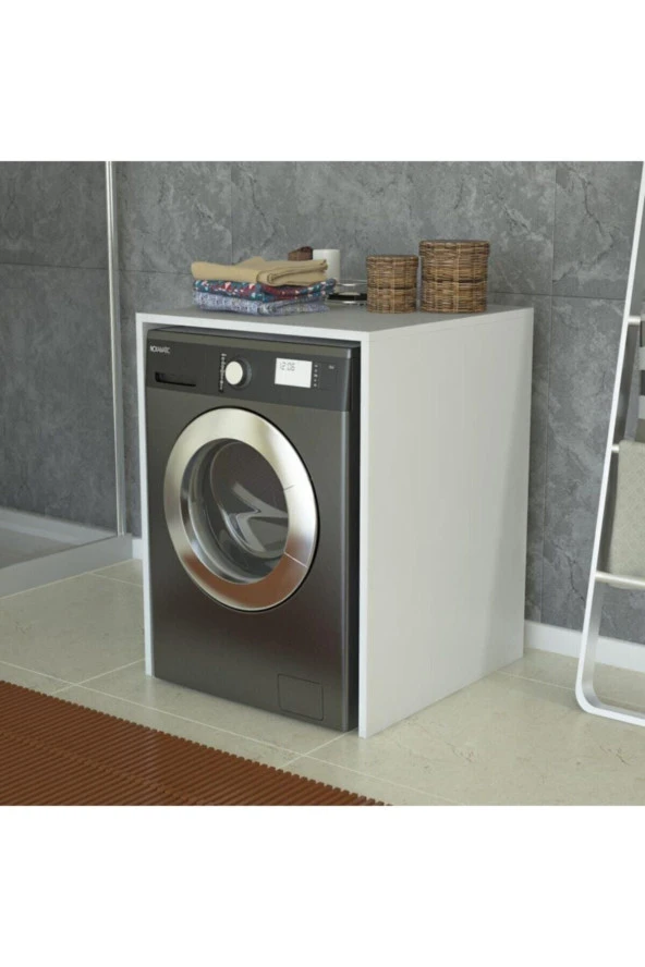 Ünüvar Konsept Palmiye Çamaşır Makinesi Dolabı Banyo Dolabık2