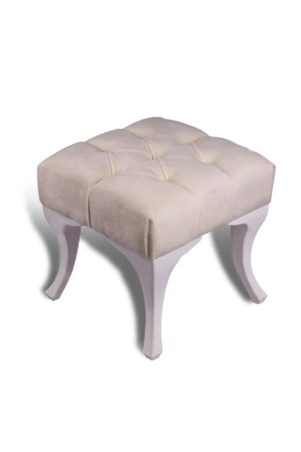 Ünüvar Konsept Dekoratif Puf Bench - Kremk2 - 1