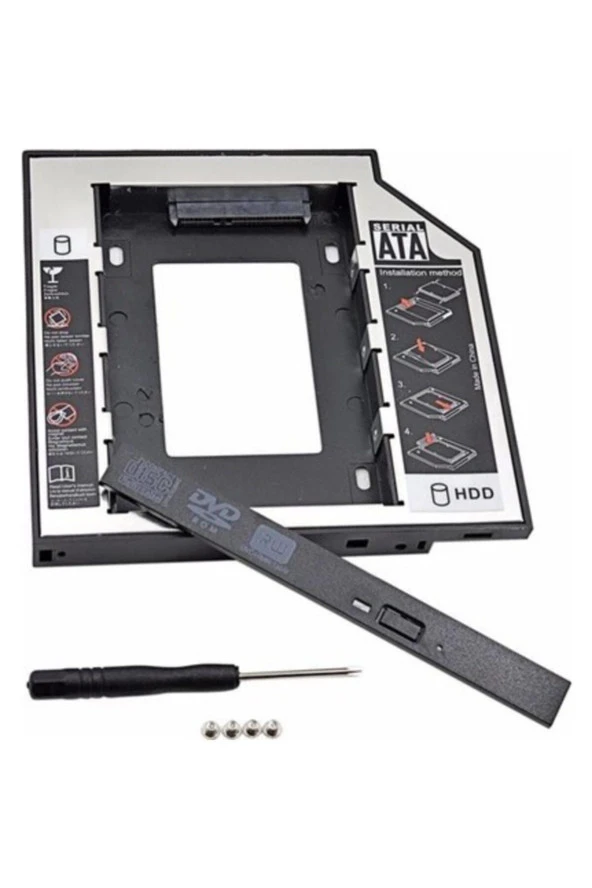 12.7mm HDD Caddy Kızak Laptop DVD To SSD Kutu Sata 4717p