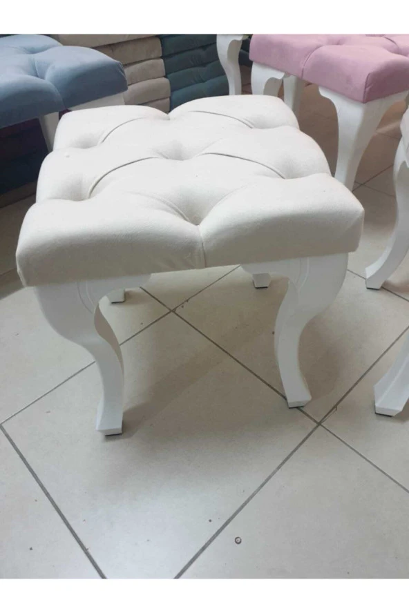 Serhan Mobilya Bench Puf - Tekli - 3