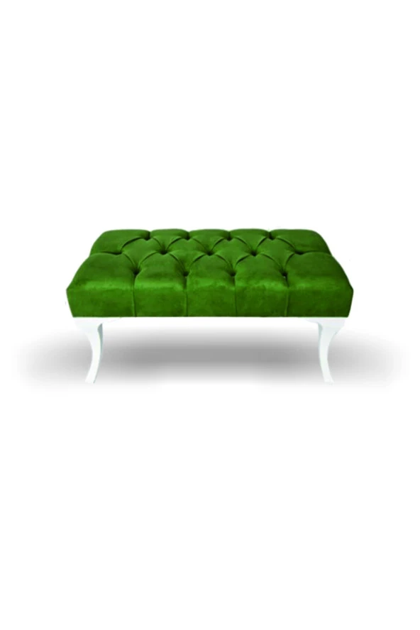 Merlife Home Kapitoneli Bench Ayak Ucu Puf