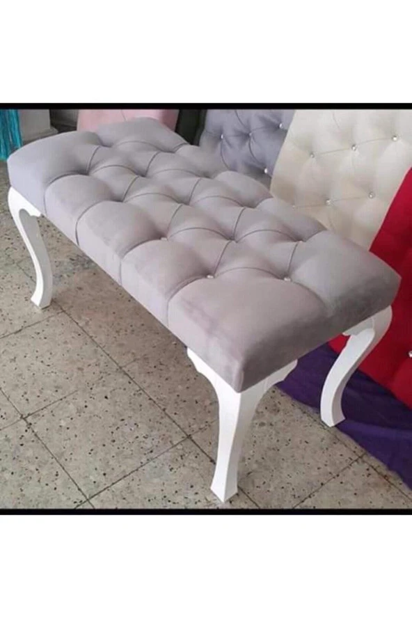 Özmodaçeyiz Ayakucu Puf Gri