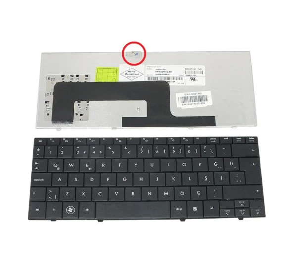 Hp Mini 700, 701, 702, 1000, 1014, 1100, 1111nr, 1125nr, 731et Serisi Klavyesi TR 506087-141, MP-08C16TQ-930