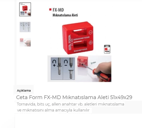 Ceta Form Fx-Md Mıknatıslama Aleti 51X49X29