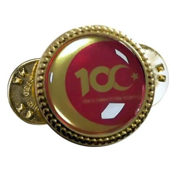 100. Yıl Yuvarlak Rozet ürün görseli