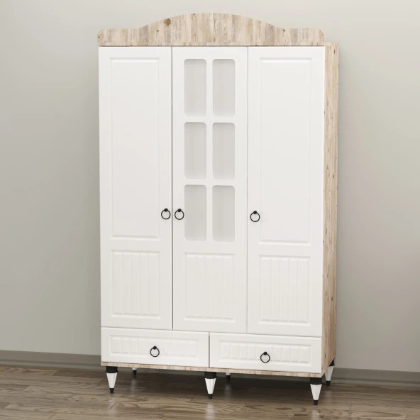 Garaj Home Sude Membran Pencereli Bebek Odası - Beyaz Soho - Kombinli-UYKU SETİ-MAVİ - Resim 4