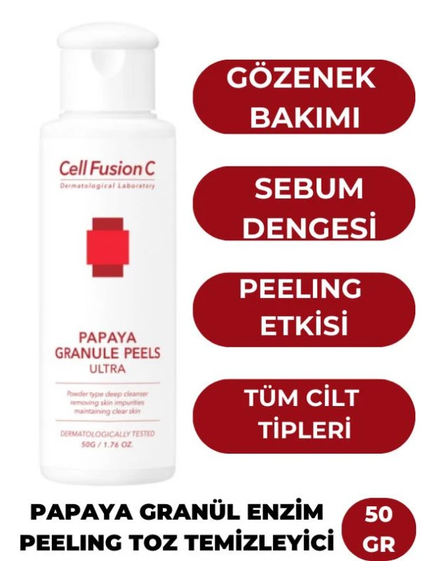 Cell Fusion C Papaya Granül Enzim Peelıng Toz Temizleyici 50 GR - 2