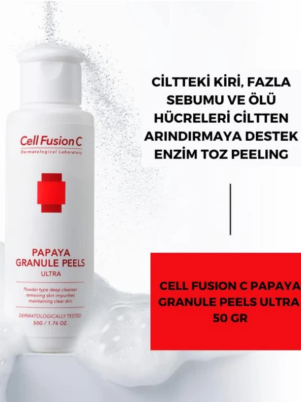 Cell Fusion C Papaya Granül Enzim Peelıng Toz Temizleyici 50 GR - 4