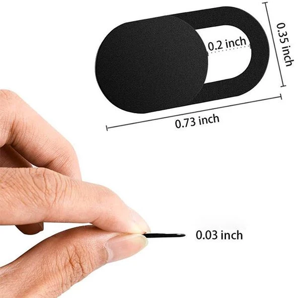 Polham 3 adet Set Webcam Görüntü Kapatıcı, Notebook, Tablet, Telefon Kamera Engelleyici Yapışkanlı Aparat - 5