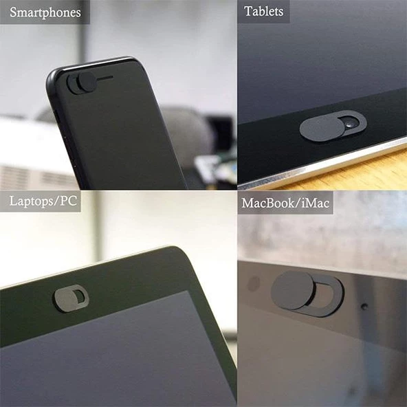 Polham 3 adet Set Webcam Görüntü Kapatıcı, Notebook, Tablet, Telefon Kamera Engelleyici Yapışkanlı Aparat - 4