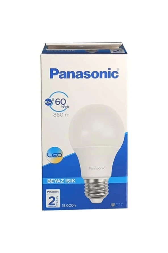 PANASONIC 8.5 W - 60 W 6500k Led Ampul E-27 Duy Beyaz Işık