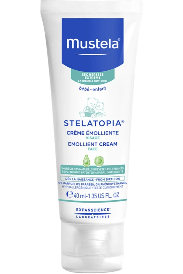 Mustela Stelatopia Emollient Face Cream 40 ml