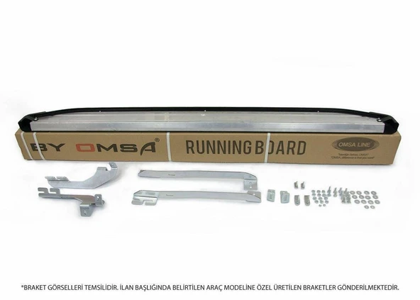 OMSA Volvo XC90 Blackline Yan Basamak Siyah 2015-2024 Arası - 3