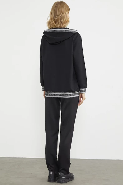 Sim Triko Kombinli Eşofman Takım - Siyah - 6