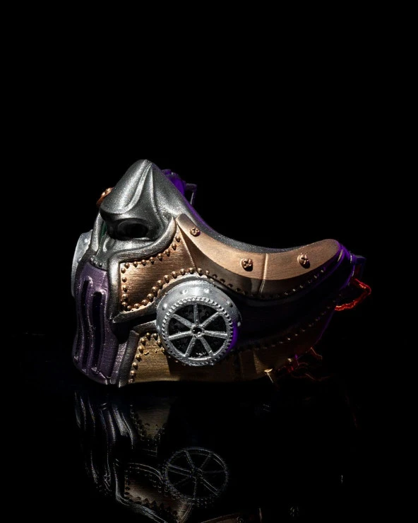 Steampunk Cadılar Bayramı Yüz Maskesi - 3