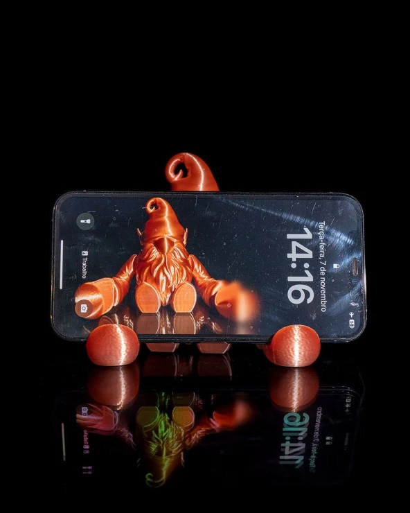 Yılbaşı Hediyesi  Cüce Telefon Standı - 2