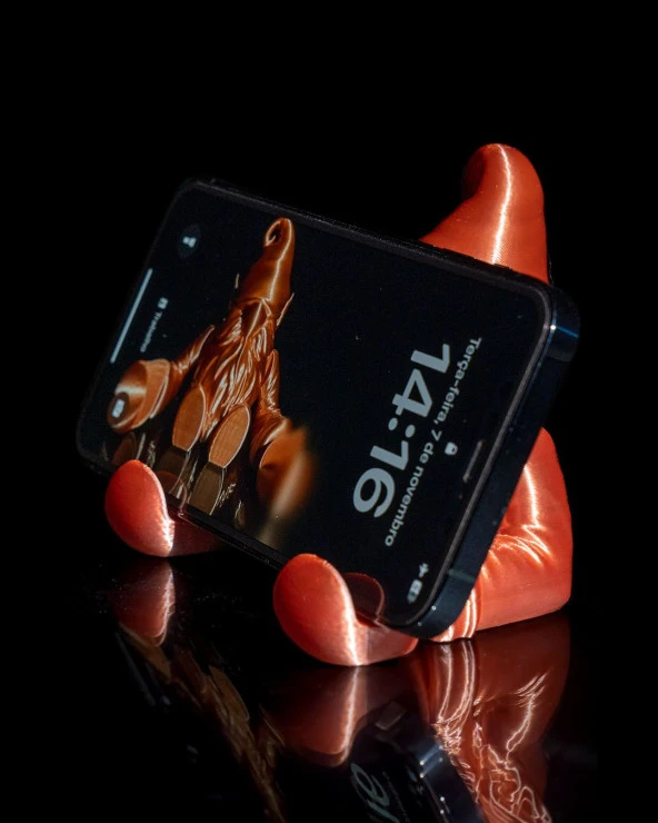 Yılbaşı Hediyesi  Cüce Telefon Standı - 5