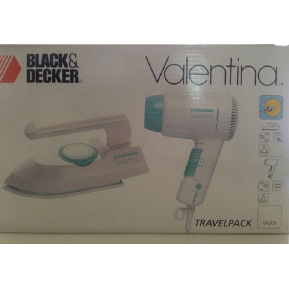 Black And Decker Valentina Seyahat Paketi Ütü Ve Saç Kurutma Makinesi