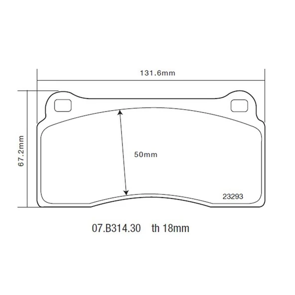 BREMBO SPORT PAD AUDI / FERRARİ ÖN BALATA 07.B314.30 - Resim 3