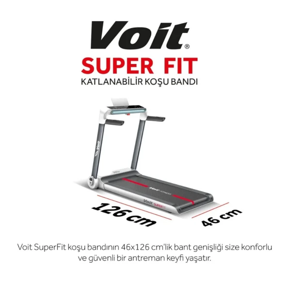 Voit Super Fit Katlanabilir Koşu Bandı (1VTKBSPRFT) - 6