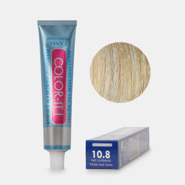 Kalıcı Saç Boyası COLOR-IT 10.8 Parlak Açık Sarışın