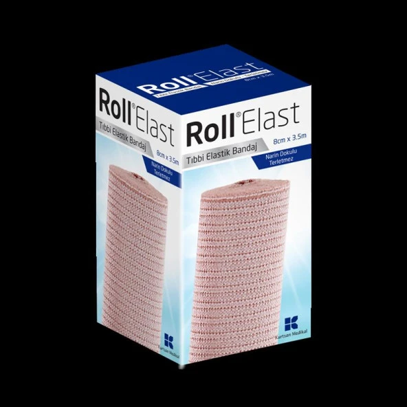 Roll Elast Bandaj Ten Rengi 8cm x 3,5m