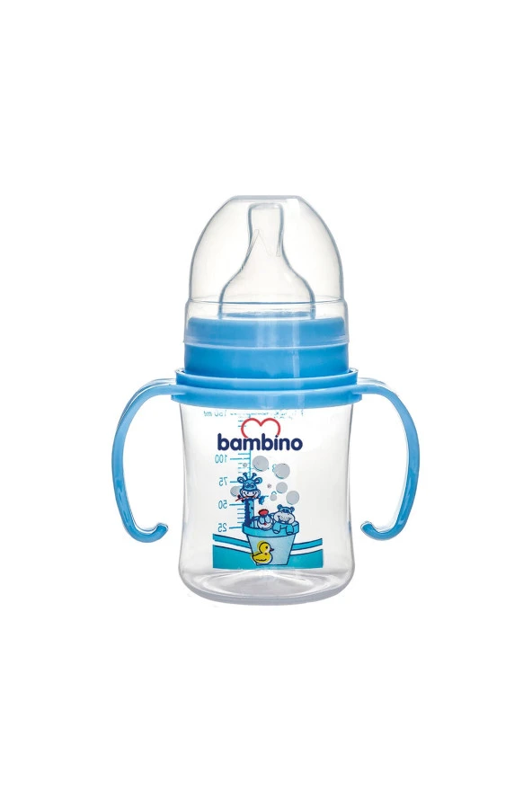 Bambino Geniş Ağızlı Kulplu PP Biberon 150 ml  B817