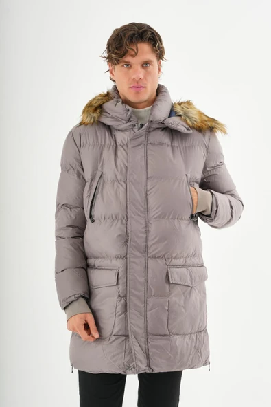 Erkek Regular Fit Astarlı Rahat Giyim İç Cepli Mont - Resim 9