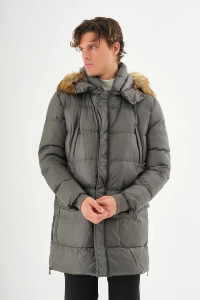 Erkek Regular Fit Astarlı Rahat Giyim İç Cepli Mont ürün görseli 1