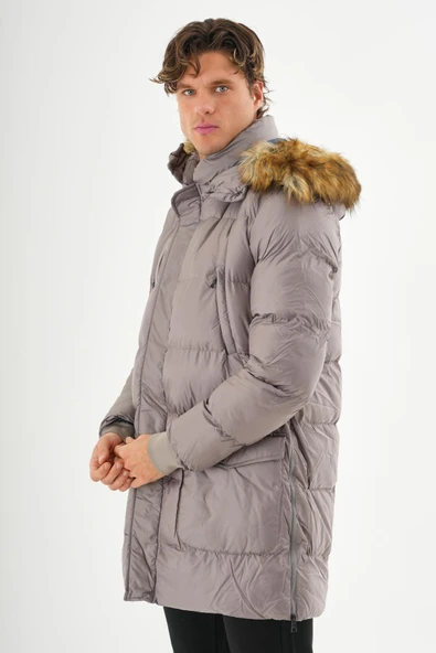 Erkek Regular Fit Astarlı Rahat Giyim İç Cepli Mont - Resim 11