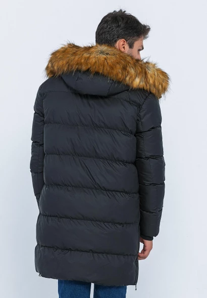 Erkek Regular Fit Astarlı Rahat Giyim İç Cepli Mont - 6
