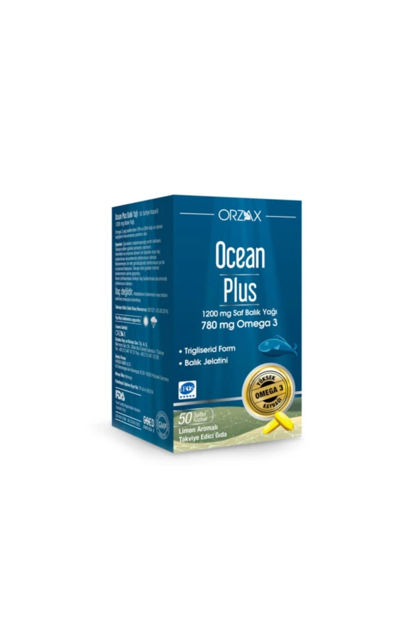 Ocean Plus 1200 mg 50 Kapsül Balık Yağı ürün görseli