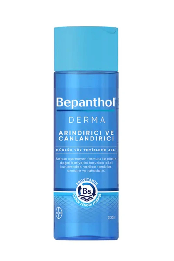 Bepanthol Derma Arındırıcı ve Canlandırıcı Günlük Yüz Temizleme Jeli 200 ml