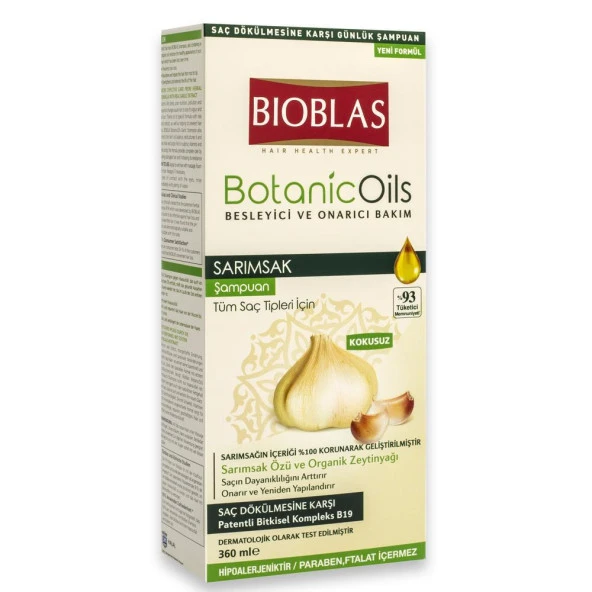 Bioblas Botanic Oils Sarımsak Şampuan 360 ml